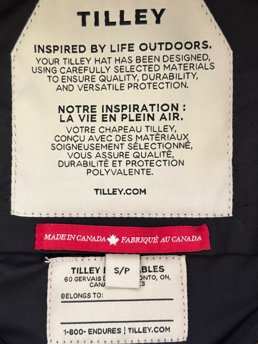 TILLEY MADE IN CANADA WAXED COTTON TAN CAMO PRINT BUCKET HAT SZ S/P - Picture 3 of 11